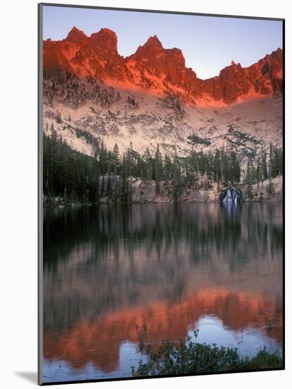 Late Afternoon Light on Sawtooth Mountains, Sawtooth National Recreation Area, Idaho, USA-Janis Miglavs-Mounted Photographic Print