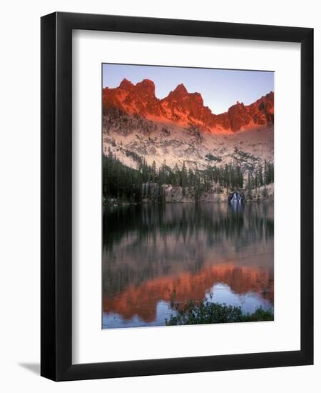 Late Afternoon Light on Sawtooth Mountains, Sawtooth National Recreation Area, Idaho, USA-Janis Miglavs-Framed Photographic Print