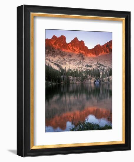 Late Afternoon Light on Sawtooth Mountains, Sawtooth National Recreation Area, Idaho, USA-Janis Miglavs-Framed Photographic Print