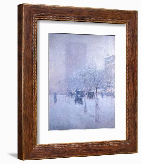 Late Afternoon, New York, Winter, 1900-Childe Hassam-Framed Art Print