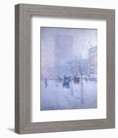 Late Afternoon, New York, Winter, 1900-Childe Hassam-Framed Art Print