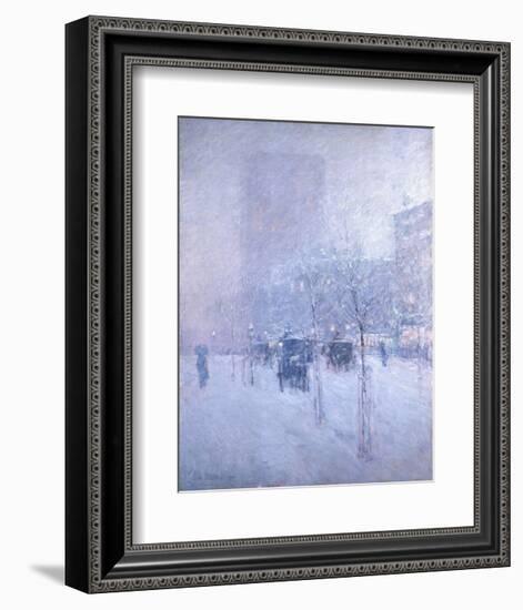 Late Afternoon, New York, Winter, 1900-Childe Hassam-Framed Art Print