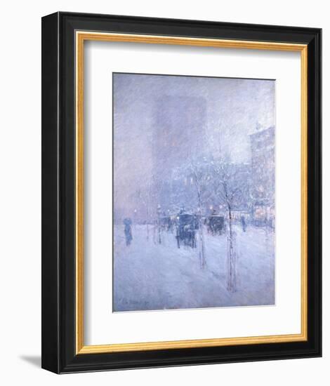 Late Afternoon, New York, Winter, 1900-Childe Hassam-Framed Art Print