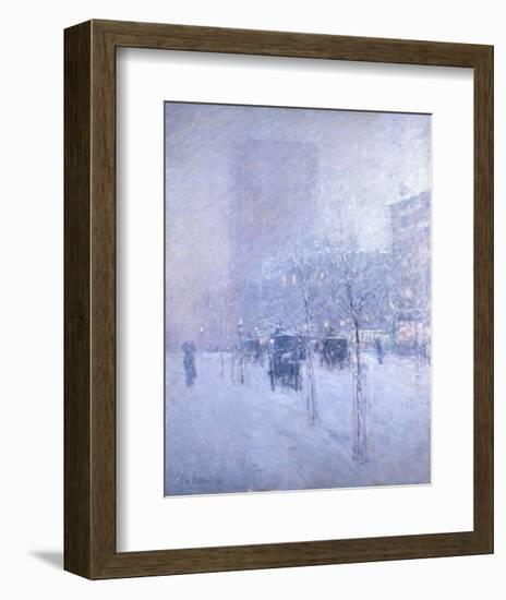 Late Afternoon, New York, Winter, 1900-Childe Hassam-Framed Art Print