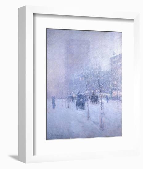 Late Afternoon, New York, Winter, 1900-Childe Hassam-Framed Art Print