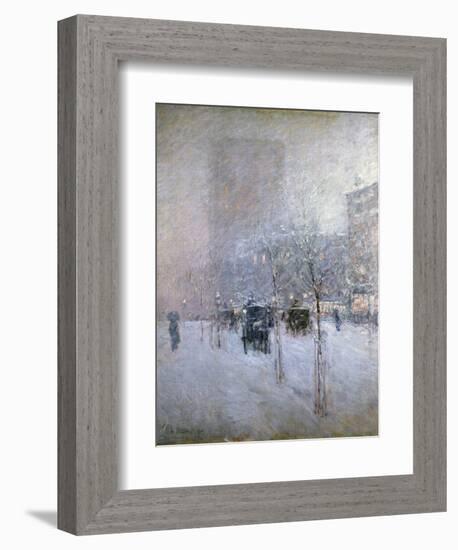 Late Afternoon, New York, Winter, 1900-Childe Hassam-Framed Giclee Print