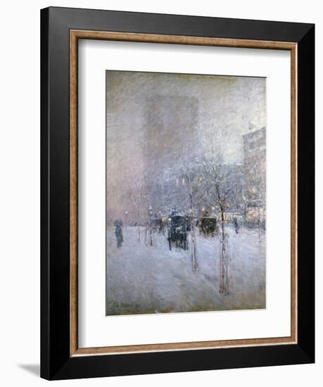 Late Afternoon, New York, Winter, 1900-Childe Hassam-Framed Giclee Print