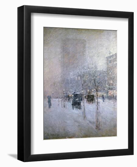 Late Afternoon, New York, Winter, 1900-Childe Hassam-Framed Giclee Print