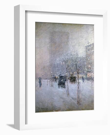 Late Afternoon, New York, Winter, 1900-Childe Hassam-Framed Giclee Print