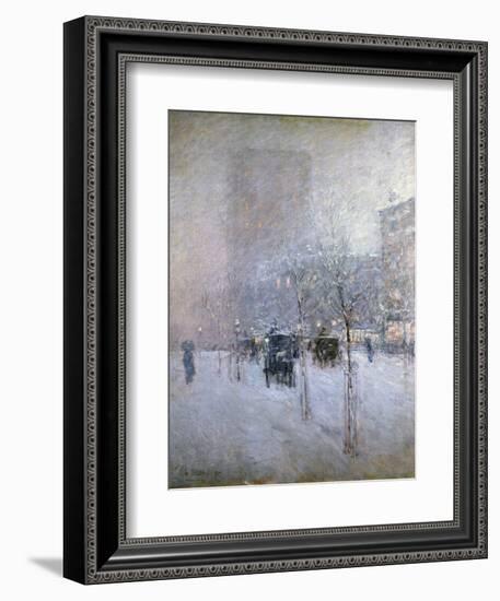 Late Afternoon, New York, Winter, 1900-Childe Hassam-Framed Giclee Print