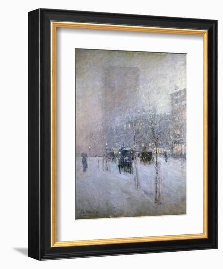 Late Afternoon, New York, Winter, 1900-Childe Hassam-Framed Giclee Print