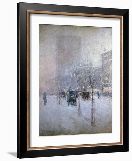 Late Afternoon, New York, Winter, 1900-Childe Hassam-Framed Giclee Print