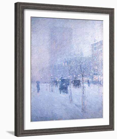 Late Afternoon, New York: Winter-Frederick Childe Hassam-Framed Giclee Print