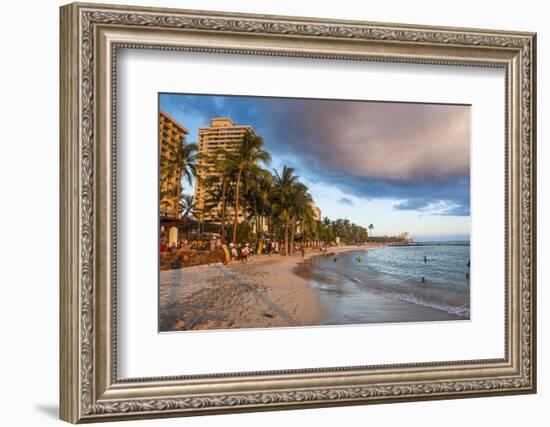 Late Afternoon Sun over the Hotels-Michael Runkel-Framed Photographic Print