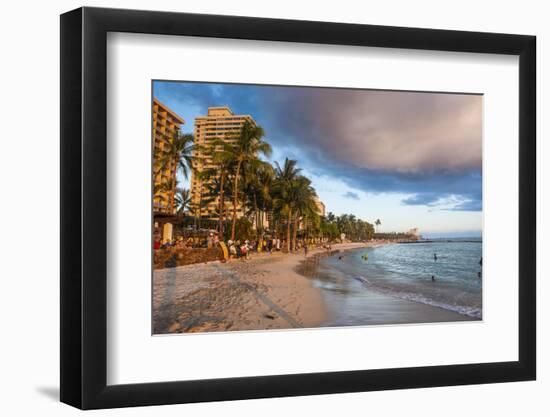 Late Afternoon Sun over the Hotels-Michael Runkel-Framed Photographic Print