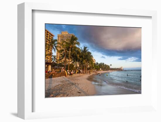 Late Afternoon Sun over the Hotels-Michael Runkel-Framed Photographic Print