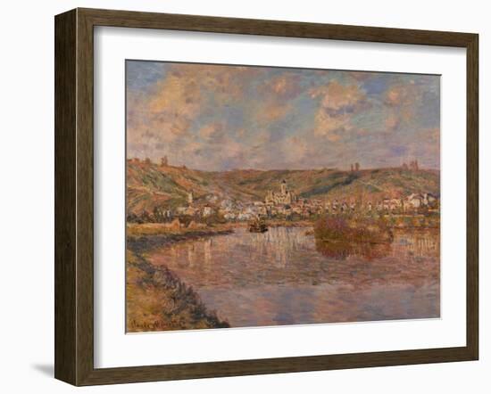Late Afternoon, Vetheuil, 1880 (oil on canvas)-Claude Monet-Framed Giclee Print