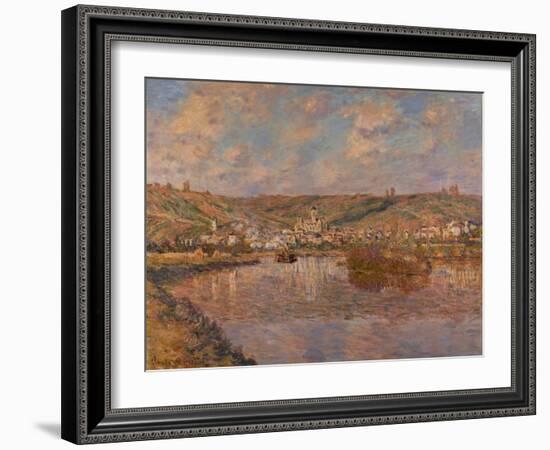 Late Afternoon, Vetheuil, 1880 (oil on canvas)-Claude Monet-Framed Giclee Print