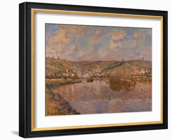 Late Afternoon, Vetheuil, 1880 (oil on canvas)-Claude Monet-Framed Giclee Print