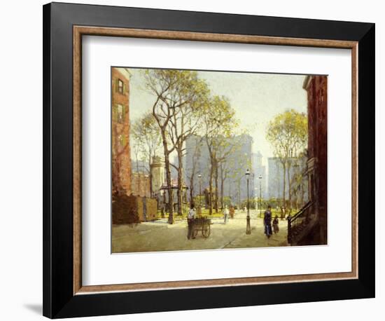 Late Afternoon, Washington Square-Paul Cornoyer-Framed Giclee Print