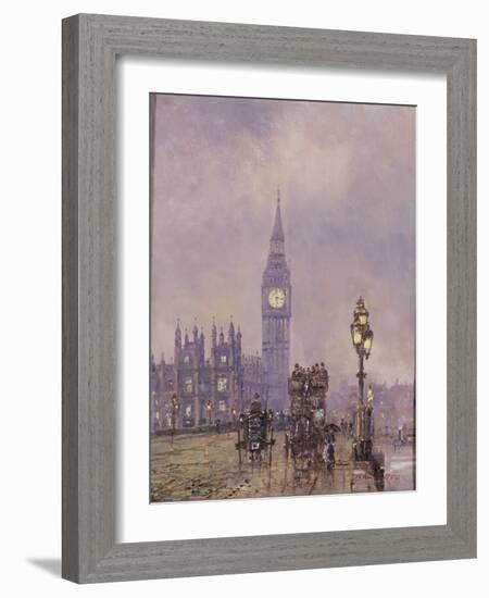 Late Afternoon, Westminster Bridge-John Sutton-Framed Giclee Print