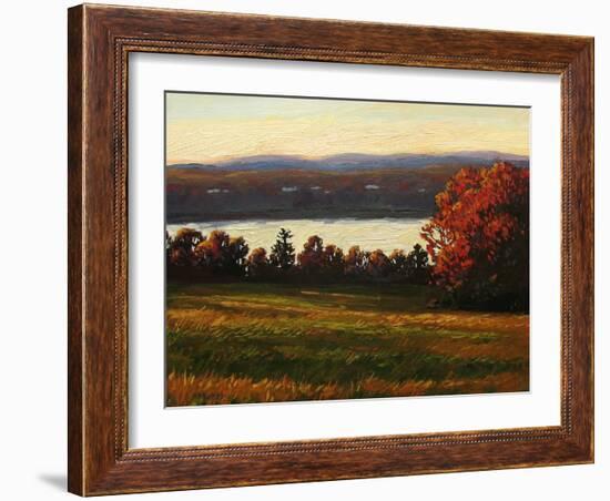 Late Autumn Day on the Hudson-Patty Baker-Framed Art Print