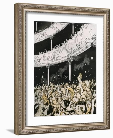 Late Comers at the Christmas Shows-Charles Robinson-Framed Art Print