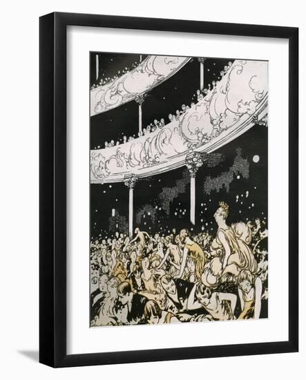 Late Comers at the Christmas Shows-Charles Robinson-Framed Art Print