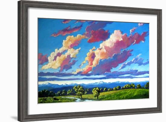 Late Day Clouds over the Divide-Patty Baker-Framed Art Print