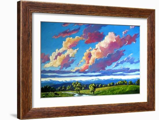 Late Day Clouds over the Divide-Patty Baker-Framed Art Print