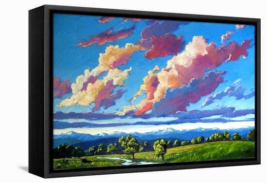 Late Day Clouds over the Divide-Patty Baker-Framed Stretched Canvas