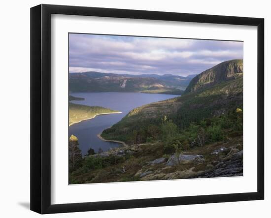 Late Evening Light Over Norwegian Fjord, Lausvnes, Nord-Trondelag, Norway, Europe-Pete Cairns-Framed Photographic Print