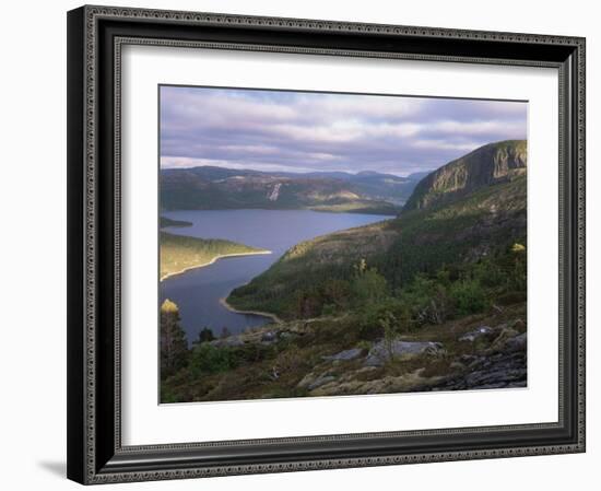 Late Evening Light Over Norwegian Fjord, Lausvnes, Nord-Trondelag, Norway, Europe-Pete Cairns-Framed Photographic Print