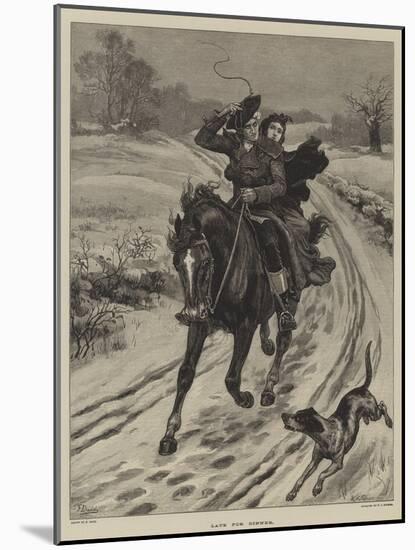 Late for Dinner-Frank Dadd-Mounted Giclee Print