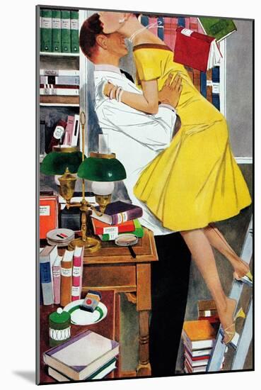 Late in Love - Saturday Evening Post "Leading Ladies", November 22, 1958 pg.30-Fritz Willis-Mounted Giclee Print