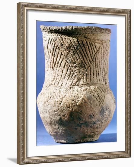 Late Neolithic/Early Bronze Age Ceramic Beaker, European, C4000 Bc-null-Framed Photographic Print