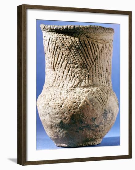 Late Neolithic/Early Bronze Age Ceramic Beaker, European, C4000 Bc-null-Framed Photographic Print