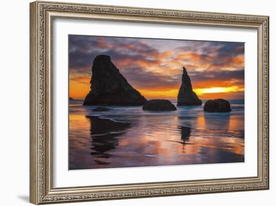 Late Night Cloud Dance-Darren White Photography-Framed Giclee Print