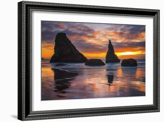 Late Night Cloud Dance-Darren White Photography-Framed Giclee Print