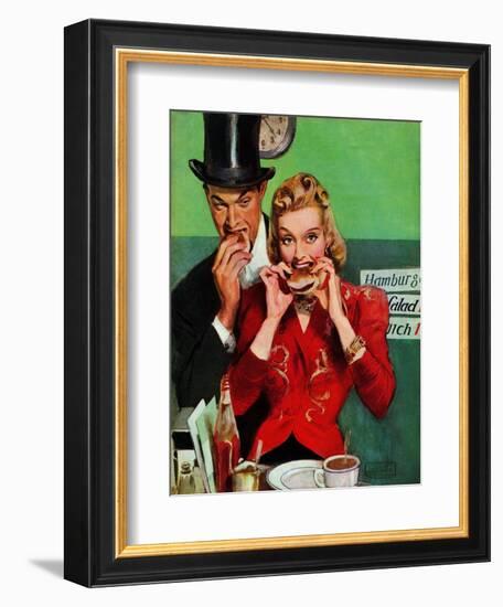 "Late Night Snack," March 22, 1941-John LaGatta-Framed Giclee Print