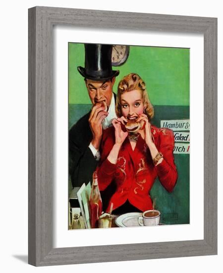 "Late Night Snack," March 22, 1941-John LaGatta-Framed Giclee Print