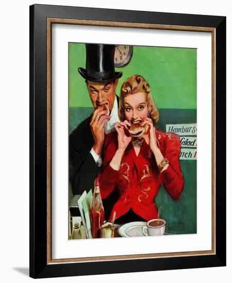 "Late Night Snack," March 22, 1941-John LaGatta-Framed Giclee Print