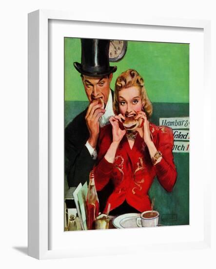 "Late Night Snack," March 22, 1941-John LaGatta-Framed Giclee Print