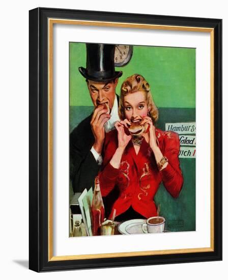 "Late Night Snack," March 22, 1941-John LaGatta-Framed Giclee Print