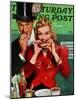 "Late Night Snack," Saturday Evening Post Cover, March 22, 1941-John LaGatta-Mounted Giclee Print