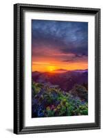 Late Spring Sunrise Magic, Mount Diablo, Lafayette, California, Oakland-Vincent James-Framed Photographic Print
