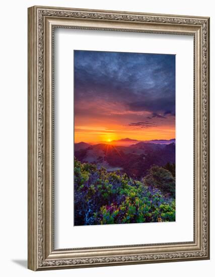 Late Spring Sunrise Magic, Mount Diablo, Lafayette, California, Oakland-Vincent James-Framed Photographic Print