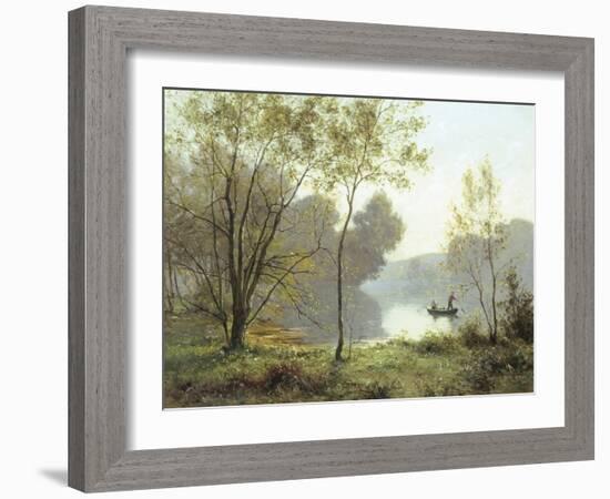 Late Summer Afternoon on the Lake-Albert Gabriel Rigolot-Framed Giclee Print