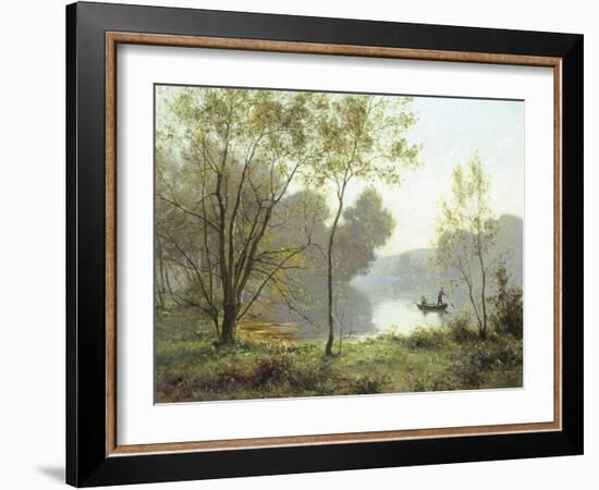 Late Summer Afternoon on the Lake-Albert Gabriel Rigolot-Framed Giclee Print