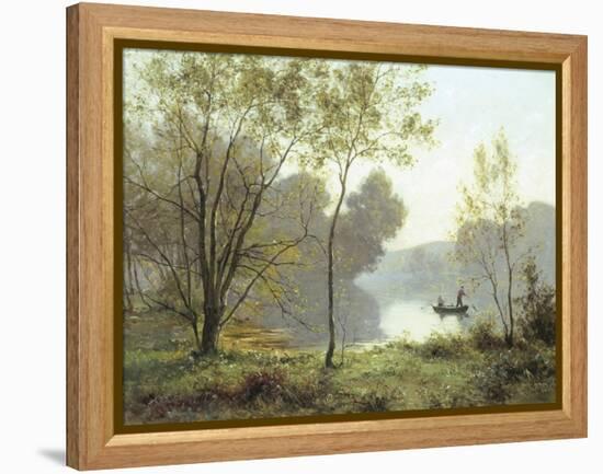 Late Summer Afternoon on the Lake-Albert Gabriel Rigolot-Framed Premier Image Canvas